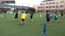 「上手い選手は身体の正面でボールが扱える」／笑顔で楽しくプレーする京都精華の個を高める練習法