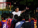 ミゲル・ロドリゴと稲葉洸太郎によるフットサルスクールの無料体験会