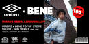【期間限定 5/23(木)-5/26(日)】 東京・渋谷にて UMBRO x BENE POPUP STORE オープン!